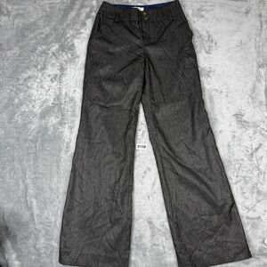 Anthropologie Elevenses Women's Gray Dress Pants Size 4 Wool Blend High Rise